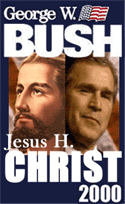 Satirische Fotomontage Wahlkampf George W. Bush 