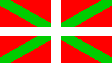 Die Flagge des Baskenlandes